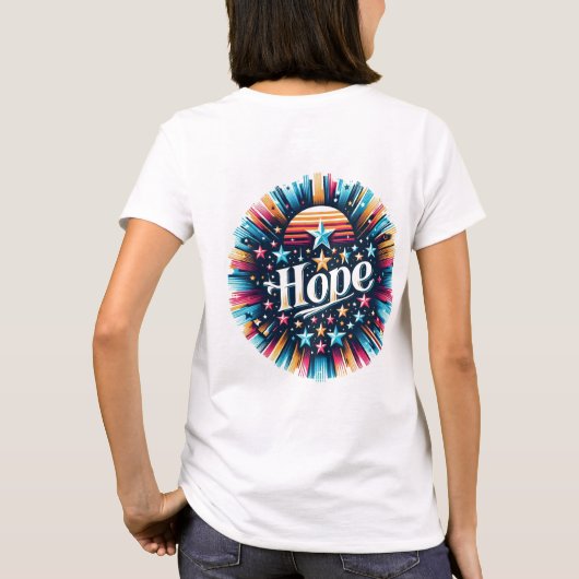 Sterne und Hoffnung T-Shirt (Rückseite)