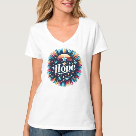 Sterne und Hoffnung T-Shirt (Vorderseite)