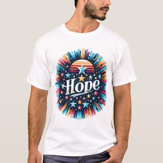 Sterne und Hoffnung T-Shirt (Vorderseite)