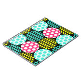 Sterne und Kreise, bunte Pop. Notizblock (Linke Seite)