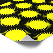 Sterne und Kreise, bunte Pop. Poster (Ecke)