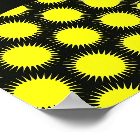 Sterne und Kreise, bunte Pop. Poster (Ecke)