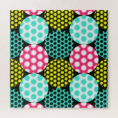 Sterne und Kreise, bunte Pop. Puzzle (Horizontal)