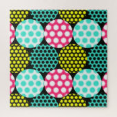 Sterne und Kreise, bunte Pop. Puzzle (Vertikal)