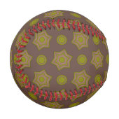 Sterne und Kreise in braun und grün Baseball (Vorderseite Links)