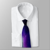 Sterne und Lila Nebel Raumschiff Astro Krawatte (Gebunden)