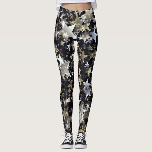 Sterne und mehr Sterne Leggings (Vorderseite)