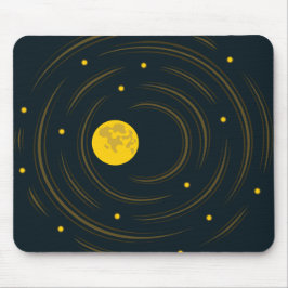 Sterne und Mond der Astronomie Mousepad
