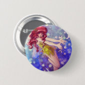 Sterne und Mond-Fee Button (Vorne & Hinten)