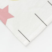 Sterne und Mond Fleecedecke (Ecke)