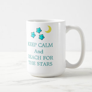 Sterne und Mond mit Spruch Kaffeetasse