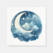 Sterne und Mond, träumliche Serviette (Vorderseite)