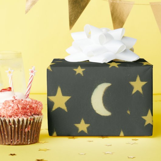 Sterne und Monde Geschenkpapier (Geburtstagsparty)