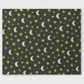 Sterne und Monde Geschenkpapier (Flach)