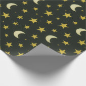Sterne und Monde Geschenkpapier (Ecke)