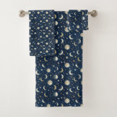 Sterne- und Mondmuster Badhandtuch Set (Insitu)