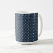 Sterne- und Mondmuster Kaffeetasse (VorderseiteRechts)
