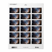 Sterne und Nebulae Adressaufkleber (Vorne)