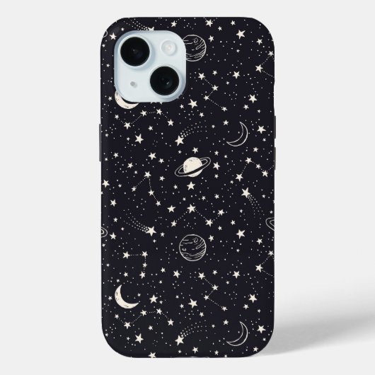 Sterne und Planeten Muster Case-Mate iPhone Hülle (Rückseite)