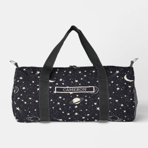 Sterne und Planeten Muster Duffle Bag