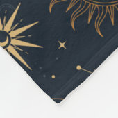 Sterne und Planeten Muster Fleecedecke (Ecke)