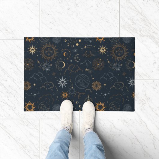 Sterne und Planeten Muster Fußmatte (Indoor)