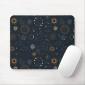 Sterne und Planeten Muster Mousepad (Mit Mouse)
