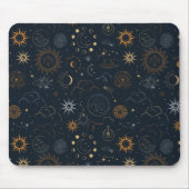 Sterne und Planeten Muster Mousepad (Vorne)