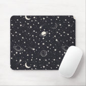 Sterne und Planeten Muster Mousepad (Mit Mouse)