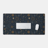 Sterne und Planeten Muster Schreibtischunterlage (Tastatur & Maus)