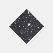 Sterne und Planeten Muster Serviette (Ecke)