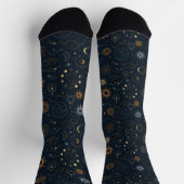 Sterne und Planeten Muster Socken (Oben)