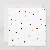 Sterne und Punkte für Ihre Einladung an die Prinze (Rückseite)