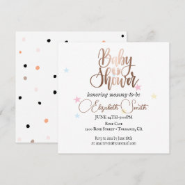 Sterne und Punkte für Ihre Einladung an die Prinze