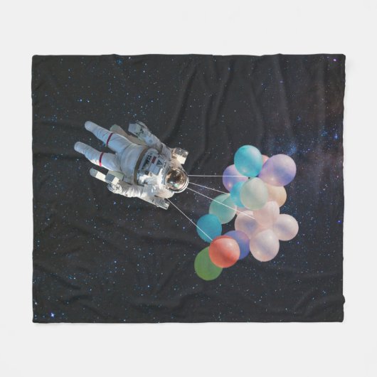 Sterne und Raumsonden Fleecedecke (Vorderseite (Horizontal))