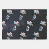 Sterne und Raumsonden Geschenkpapier Set (Vorderseite 3)