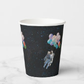 Sterne und Raumsonden Pappbecher (Rückseite)