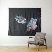 Sterne und Raumsonden Wandteppich (Beispiel (Horizontal))