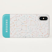 Sterne und Raumspass Astronomie Muster Case-Mate iPhone Hülle (Rückseite (Horizontal))