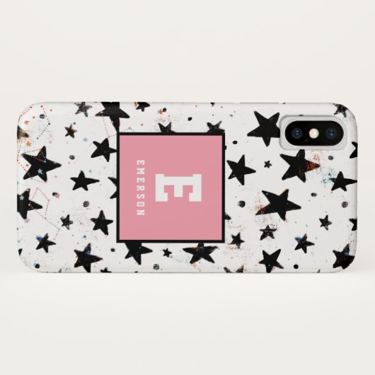 Sterne und Raumspass Astronomie Muster Case-Mate iPhone Hülle (Rückseite (Horizontal))