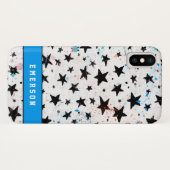 Sterne und Raumspass Astronomie Muster Case-Mate iPhone Hülle (Rückseite (Horizontal))