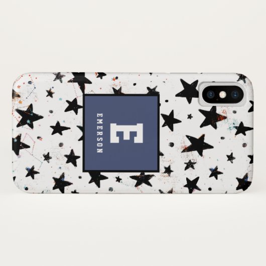 Sterne und Raumspass Astronomie Muster Case-Mate iPhone Hülle (Rückseite (Horizontal))