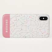 Sterne und Raumspass Astronomie Muster Case-Mate iPhone Hülle (Rückseite (Horizontal))