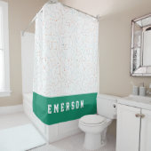 Sterne und Raumspass Astronomie Muster Duschvorhang (Beispiel)