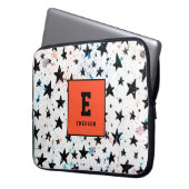 Sterne und Raumspass Astronomie Muster Laptopschutzhülle (Vorderseite Links)