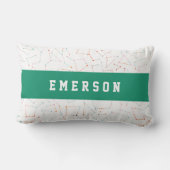 Sterne und Raumspass Astronomie Muster Lendenkissen (Rückseite)