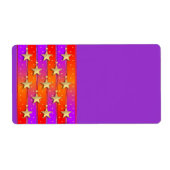 Sterne und Ribbons-Labels (Vorne)