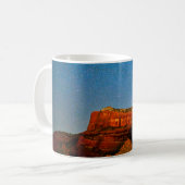 Sterne und Roter Rock Kaffeetasse (Vorderseite Links)