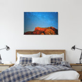 Sterne und Roter Rock Leinwanddruck (Insitu (Schlafzimmer))