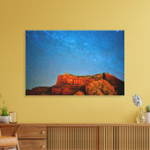 Sterne und Roter Rock Leinwanddruck (Insitu (Wohnzimmer))